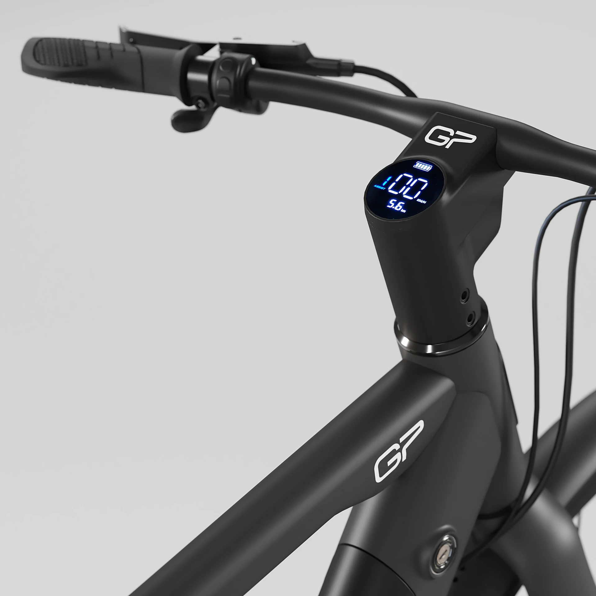 GP display — handlebar detail