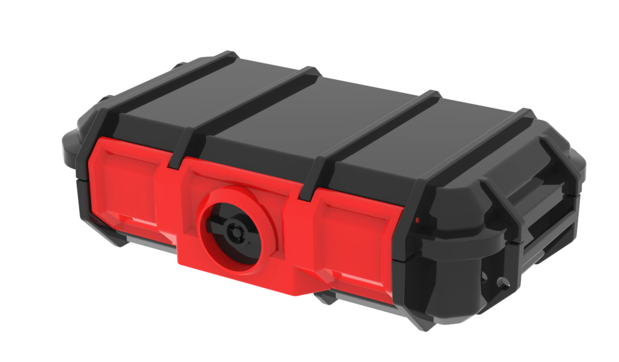 Final product render — red and black colourway
